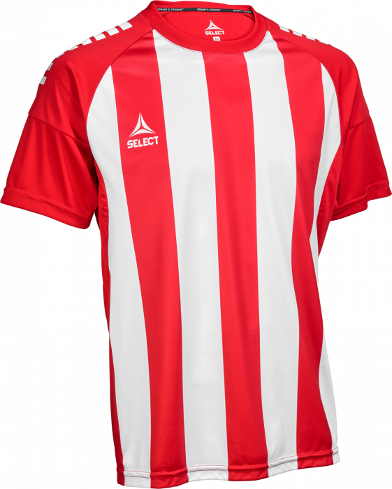 Select - Spain V25 Player Shirt S/S Striped - White & red